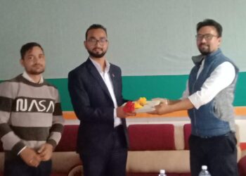 प्रमुख प्रशासकीय अधिकृत खड्कालाई रुन्टीगढी गाउँपालिकामा स्वागत