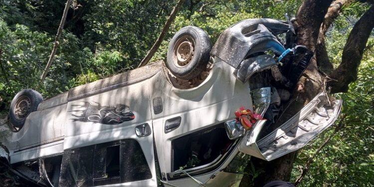 माइक्रोबस दुर्घटना हुदा १२ जना घाइते