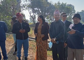 सिचाई मन्त्री चौधरीद्वारा सिचाई आयोजनाको अनुगमन