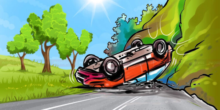 रामेछापमा जीप दुर्घटना हुँदा गोकुलगङ्गा–४ का वडा अध्यक्षसहित ५ जनाको ज्यान गयाे