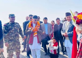 लुम्बिनी आइपुगे प्रधानमन्त्री ओली