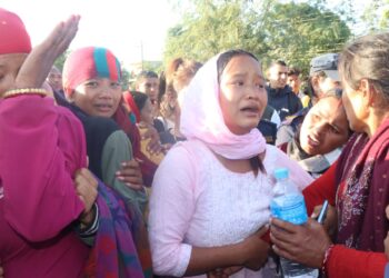 लालमटिया दुर्घटना : मृतकका आफन्तद्वारा लमही- भालुवाङ सडक खण्ड बन्द