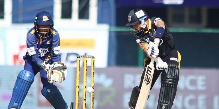 काठमाण्डाैले लुम्बिनीलाई १ सय ४ रनकाे लक्ष्य दियाे