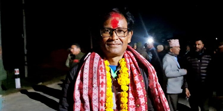 बर्दियाकाे ठाकुरबाबा नगरपालिका–४ काे वडाध्यक्षमा कांग्रेसका थारु विजयी