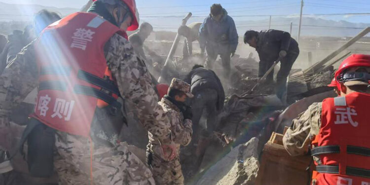 तिब्बतमा शक्तिशाली भूकम्प : ज्यान गुमाउनेको संख्या ९५ पुग्यो