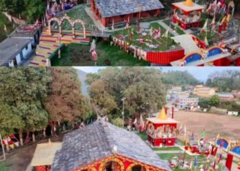 भगवती माता निङ्गलासैनी मन्दिरमा महाअष्टमी मेलाको तयारी पूरा