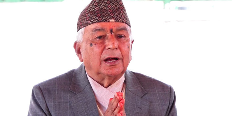 राष्ट्रपति पौडेलको अपिल  शान्ति र संयमपूर्वक निकास खोज्न आग्रह