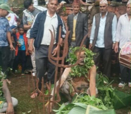 बैतडीको देवलहाटमा गौरापर्व लाखेनाच नृत्यले मनमोहक वातावरण