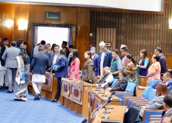 जेठ १३ देखि निरन्तर विरोध आज फेरि संसद् बैठक छाडे रास्वपा–राप्रपा