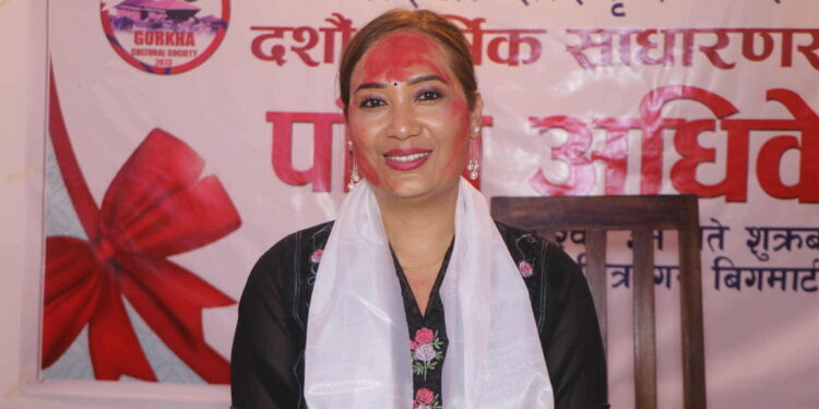 गायिका चिजा तामाङ गोरखा सांस्कृतिक समाजको अध्यक्षमा सर्वसम्मत निर्वाचित