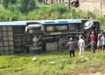 कञ्चनपुरमा बस दुर्घटना एक जनाको मृत्यु