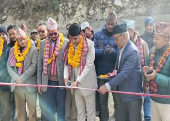 बाजुरा मार्तडी-कोल्टी सडकखण्डको अनाई खोलामा पक्की पुल उद्घाटन